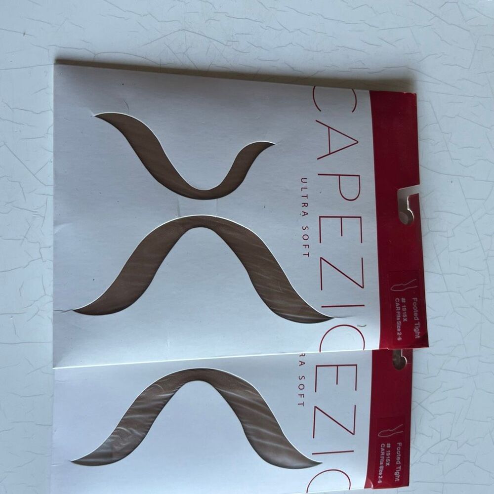 Capezio Ultra Soft Transition Tights lot of 2 S / M 1816 SUN Matte Semi Opaqu
